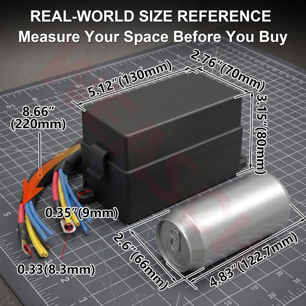 12V 12 Way Pre-Wired Fuse Relay Box Kit with 4 x 80A 4-Pin Relays