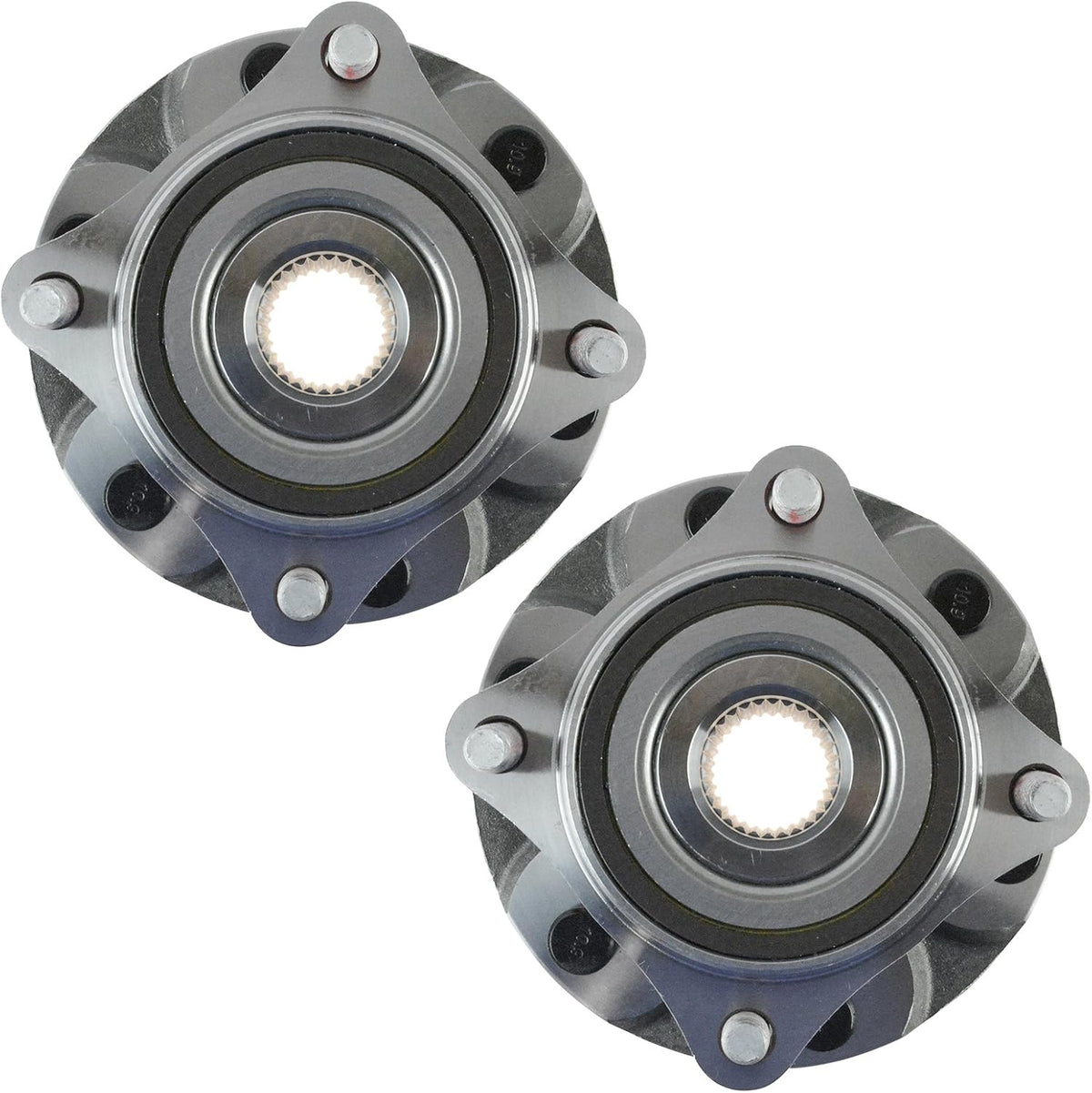 TRQ Front Wheel Bearing & Hub Assembly Set