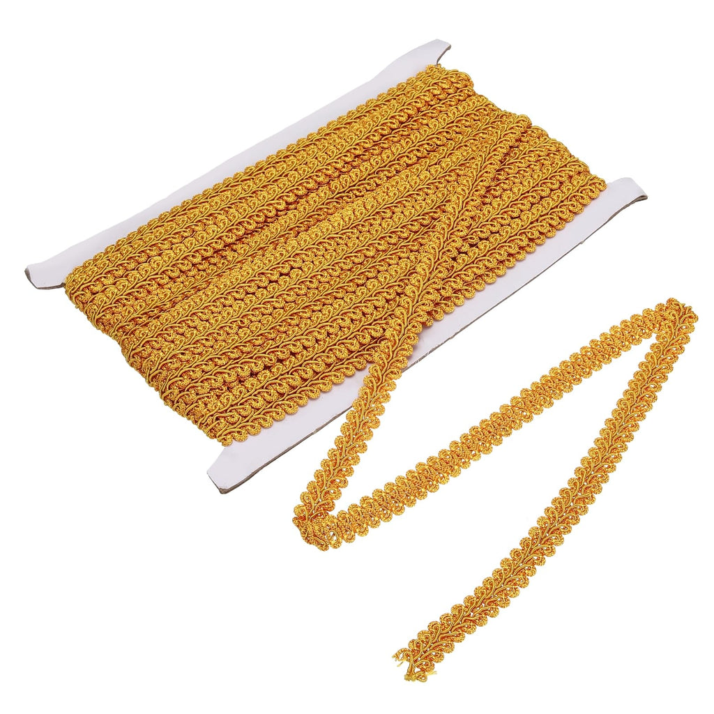 Gimp Braid Trim 1/2" x 14 Yards Polyester, Gold