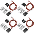 WB17T10006 Terminal Block Kit/Range Surface Burner Plug Connector Element Kit Compatible for G-E Hot-Point Ken-More by MIFLUS,Pack of 4