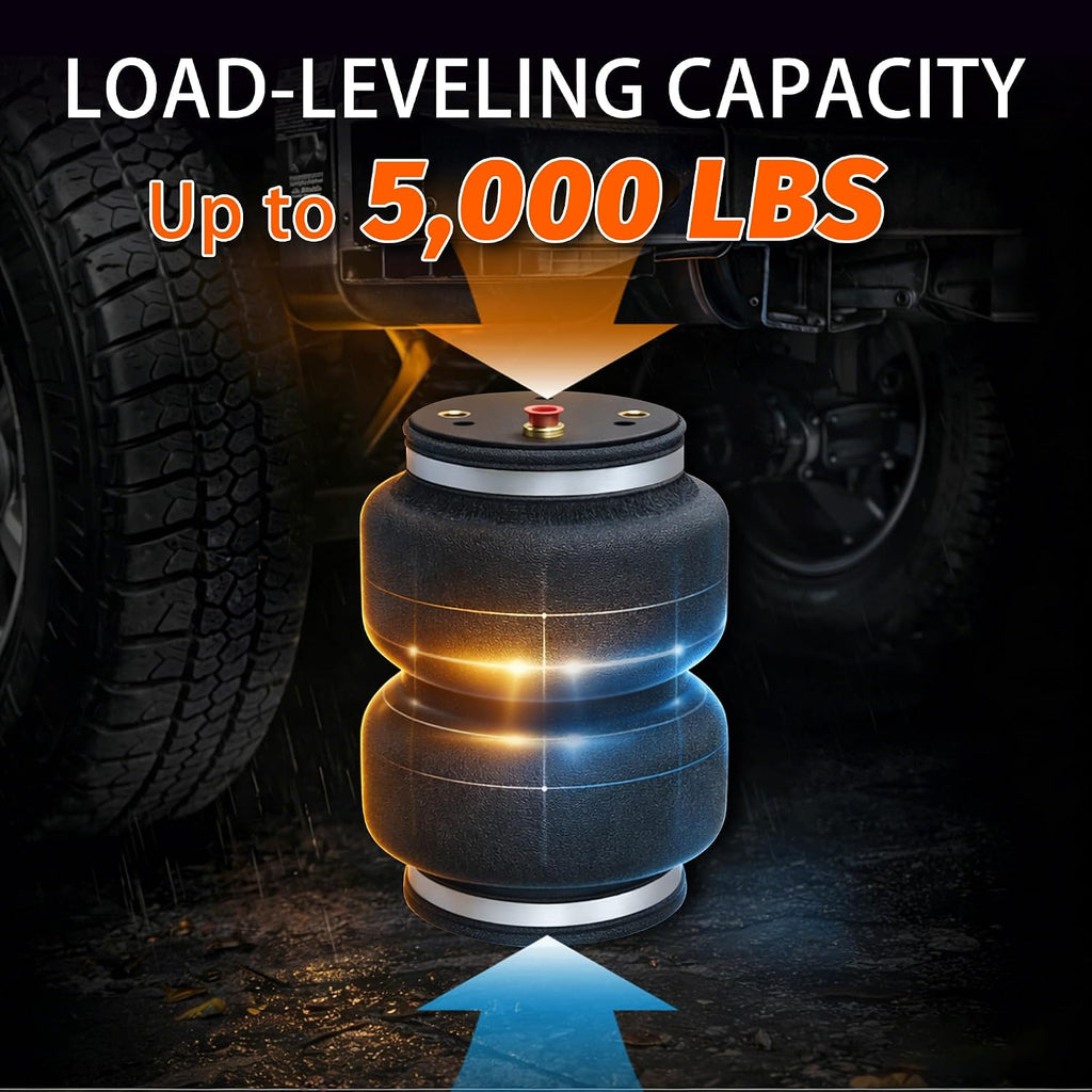 2 PCS Universal Air Bag Suspension for Ford F150 F250 F350 Chevy GMC Dodge