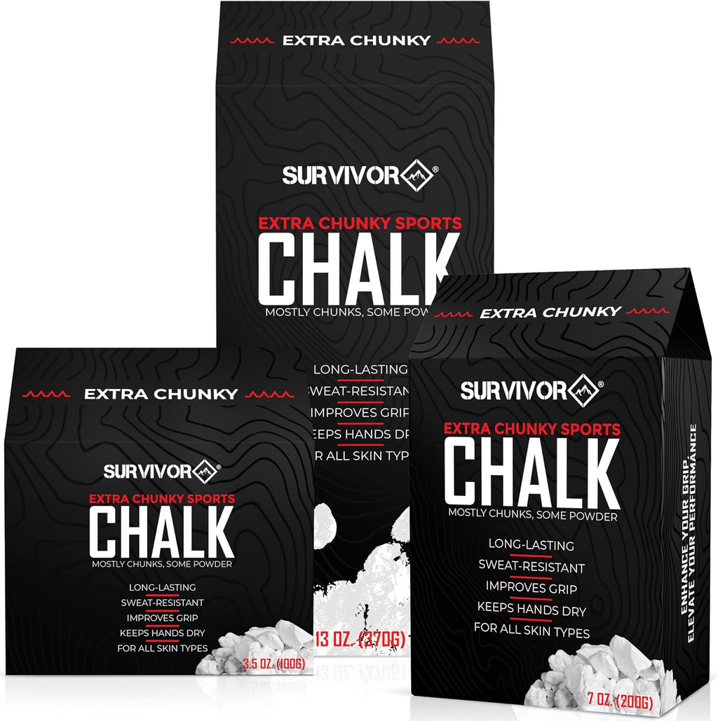 Gym Chalk - Chalk Powder for Climbing, Lifting, Gymnastics & More | Pure Magnesium Carbonate Hand Chalk Powder