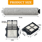 2 Pack Soft Roller Brush Replacement Parts for Tineco Floor ONE S5 Steam