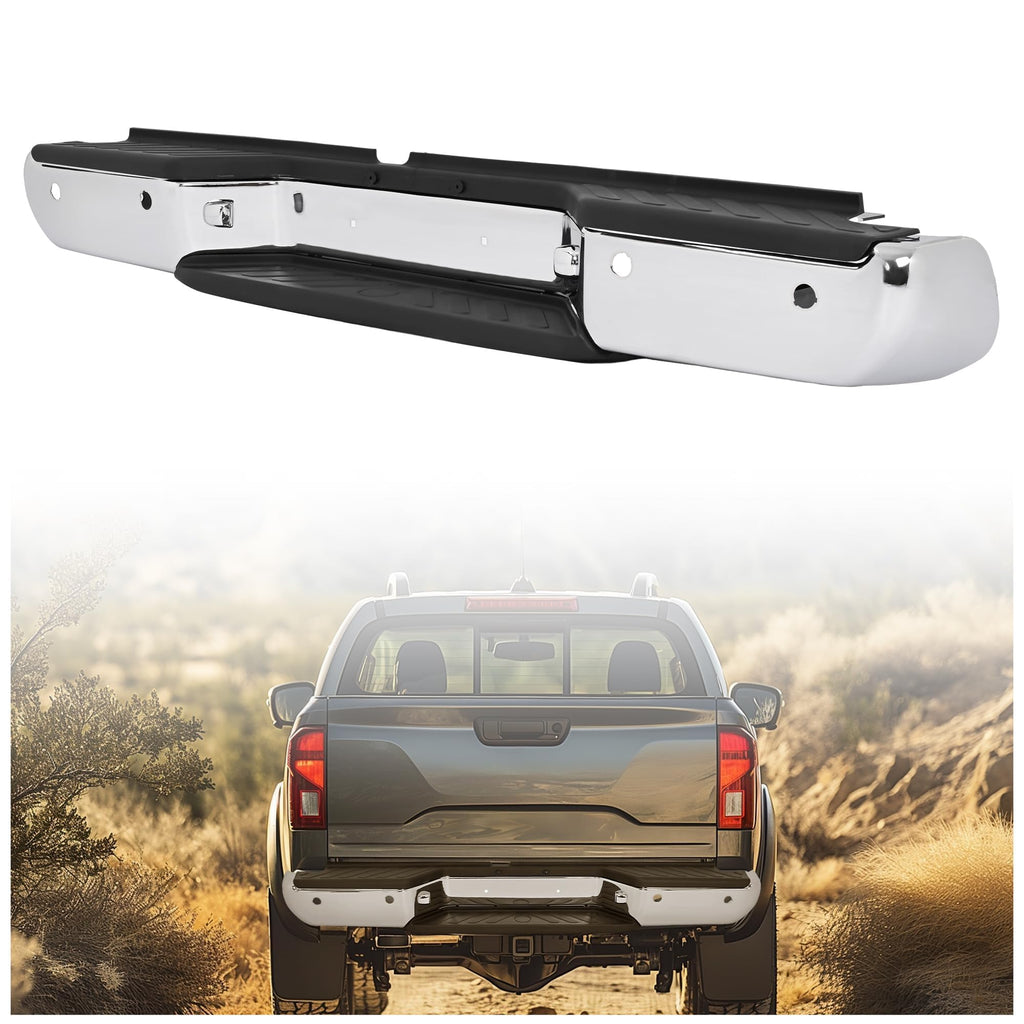 HECASA Step Bumper Assembly Compatible with 2005-2021 Nissan