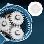 MECCANIXITY 24Pcs Module 0.5 Plastic Gears 11 Teeth 1.65mm ID 5mm White