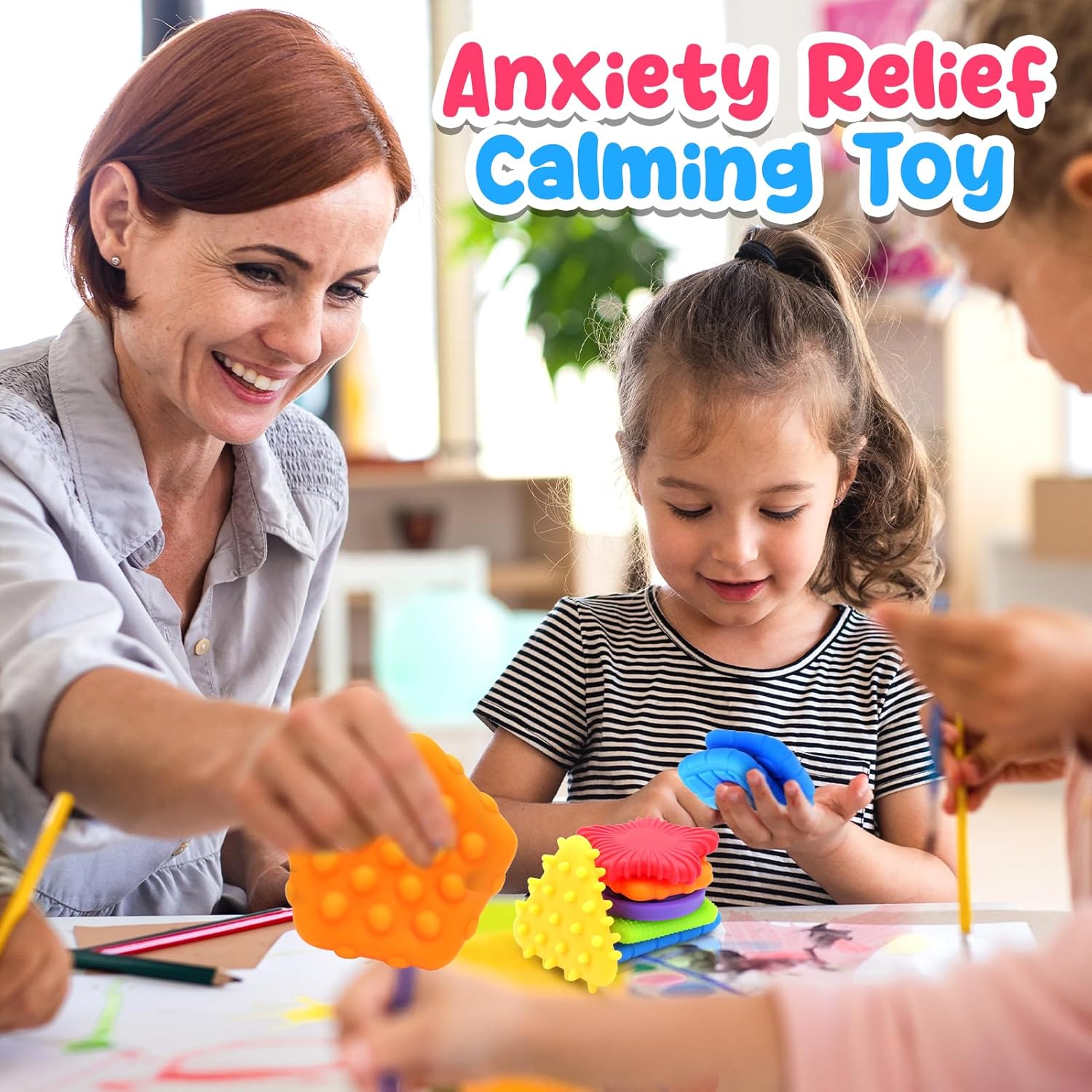 Squishy Sensory Toys for Kids Toddlers: Soft Textured Fidget Toy for Autism | Sensory Fidget Toys for ADHD Children