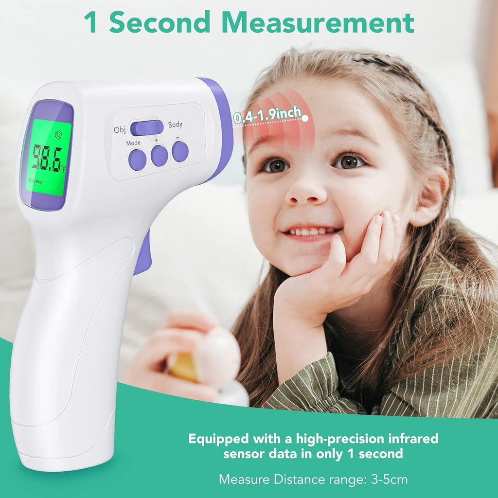 Thermometer for Adults and Kids Forehead Thermometer for Kids Digital Touchless Thermometer Infrared Forehead