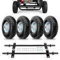 10-Inch Pneumatic Tires Generator Wheel Kit (4 PCS) Compatible with Harbor Freight Predator 6500 8750 9000 Watts