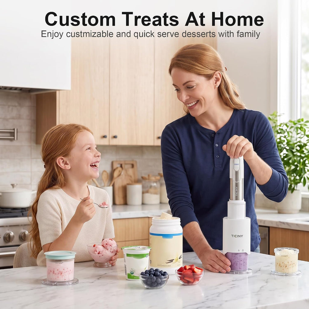Ice Cream Maker with 17-Speed & Turbo Boost