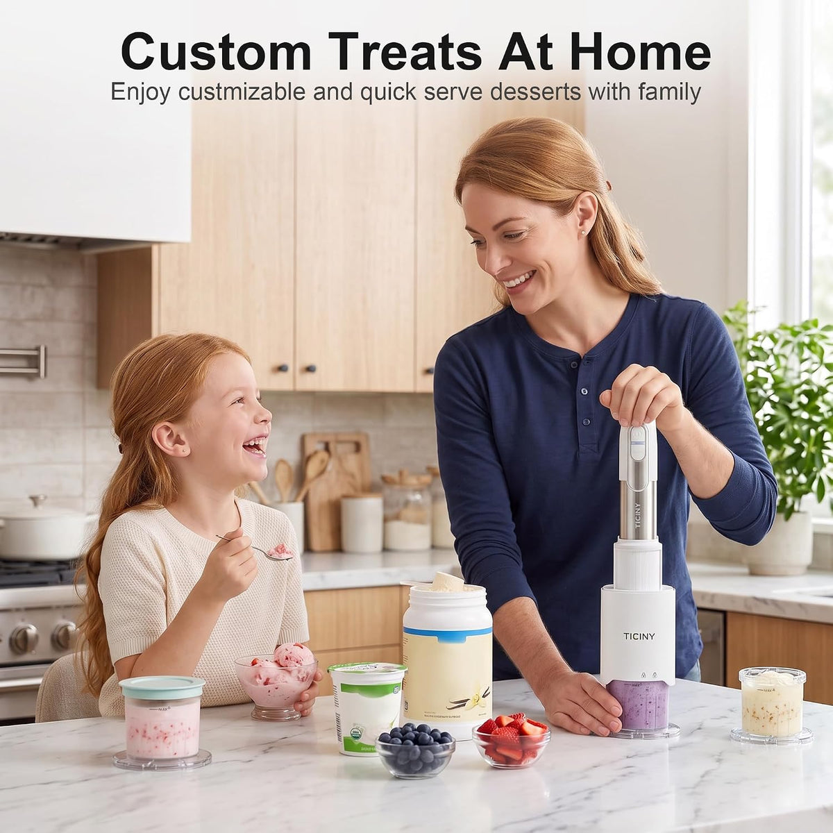 Ice Cream Maker with 17-Speed & Turbo Boost