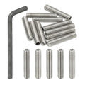 PATIKIL 5/16-18x1-1/2 Hex Socket Grub Screws, 10 Pcs Cup Point Set Screw with Wrench