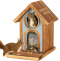 Wooden Squirrel Feeder, Large Capacity Squirrels Feeders for Outside, Sturdy Construction, No Assembly Lovely