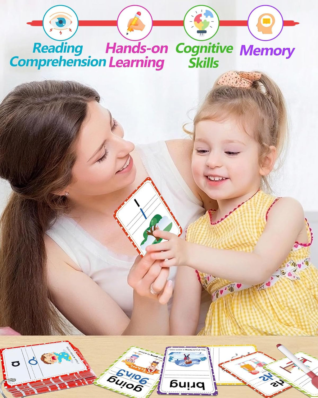 250 Sight Words Flash Cards Kindergarten, Learn to Read Books for Kids | Reading Writing Spelling Sight Word Games