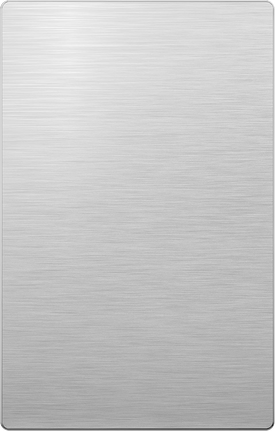 LIDER Blank Screwless Metal-Surface Wall Plate, Upgrade, Mid-Size 1-Gang