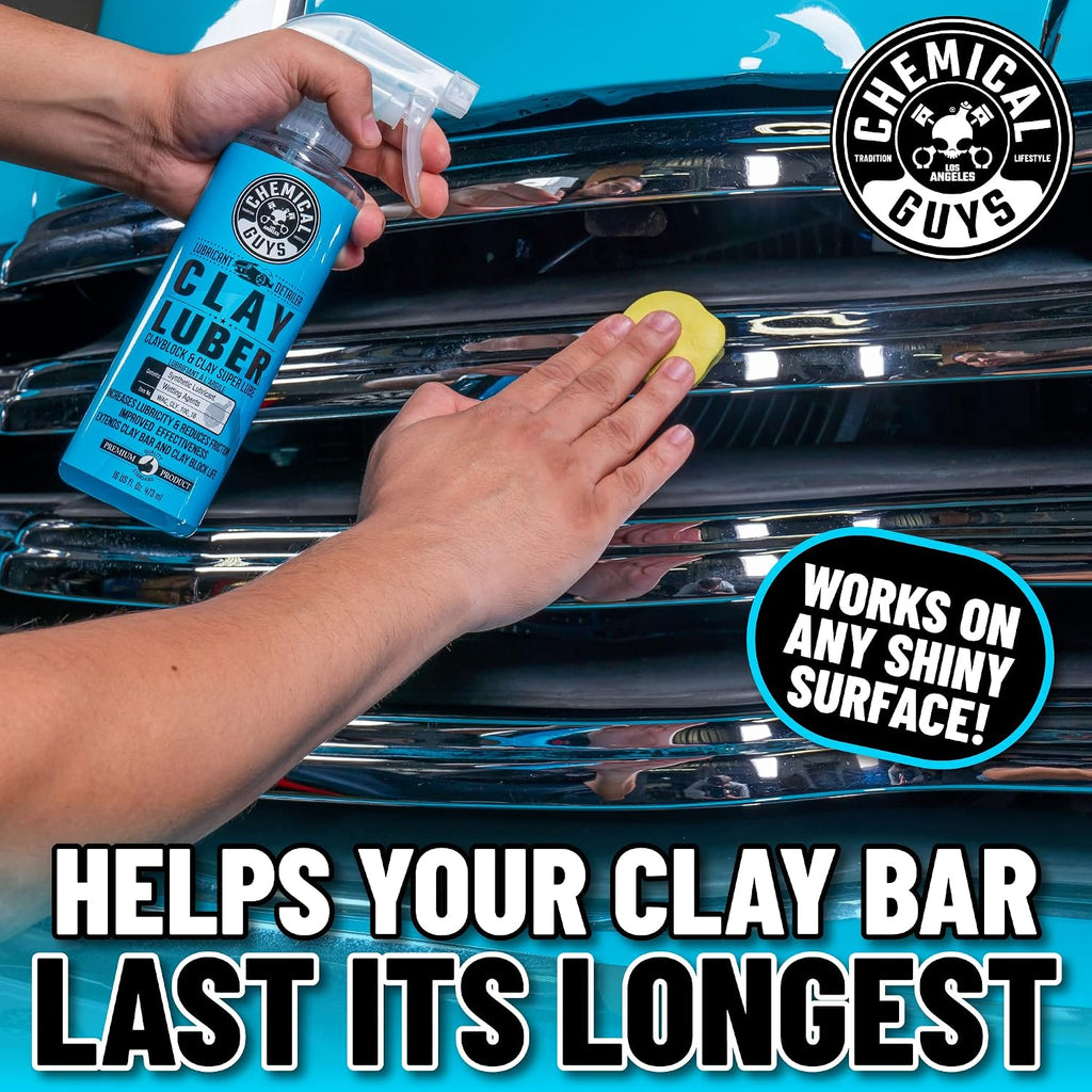 Starter Car Care & Cleaning Kit, 7-Piece Detailing Car Wash Kit with 6 Premium 16 oz Care Chemicals and Accessories