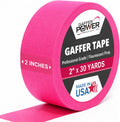 Fluorescent Pink Gaffer Tape 2 Inch x 30 Yards, 11.5 Mil