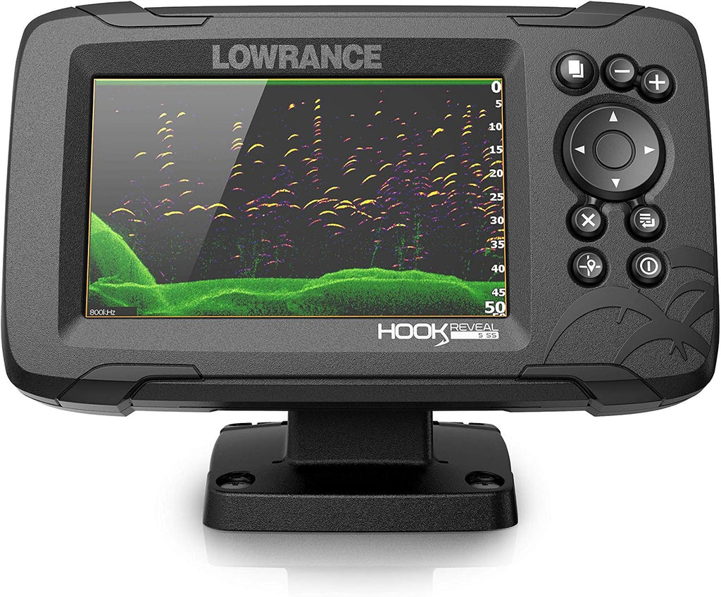 HOOK Reveal 5 SplitShot - 5-inch Fish Finder with SplitShot Transducer, Preloaded C-MAP US Inland Mapping