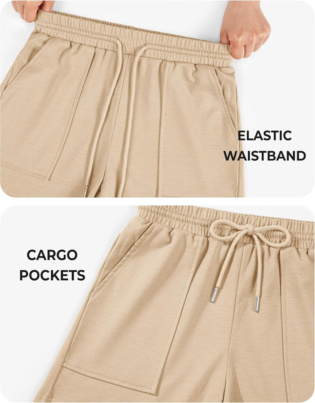 Girls Casual Cargo Shorts Athletic Running Shorts with Pockets 5-14Y
