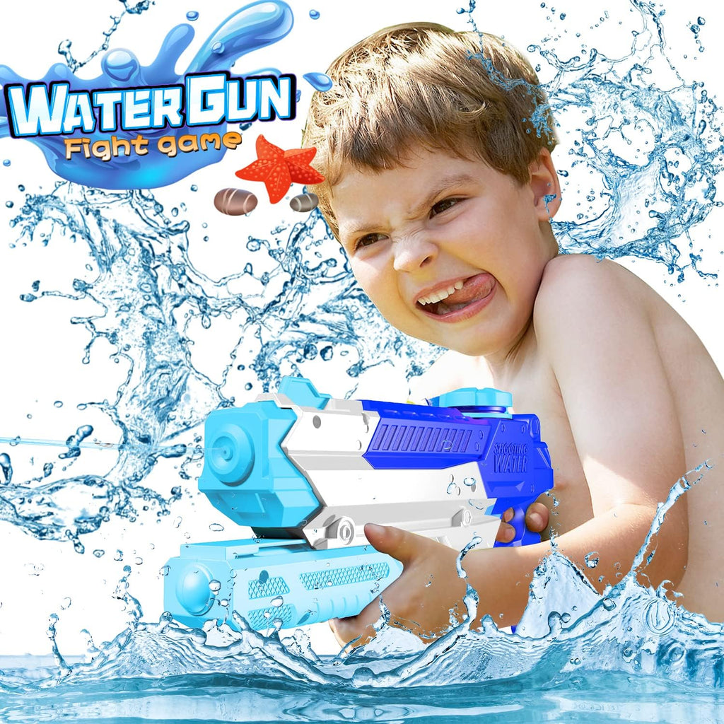 Water Guns for Kids Adults 4 Pack 400CC Long Range Squirt Toy, Pool Beach Summer Gifts