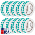 Teal Perforated Round Circle Dot Sticker 1/2-Inch Labels — 10 Rolls, 30,000 Stickers - Planners, Invitations for