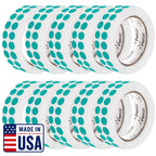 Teal Perforated Round Circle Dot Sticker 1/2-Inch Labels — 10 Rolls, 30,000 Stickers - Planners, Invitations for