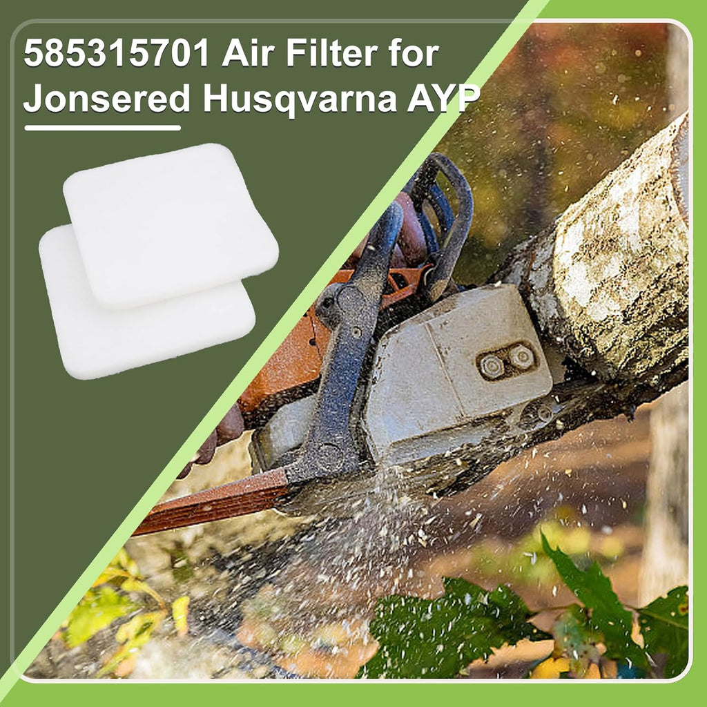 Air Filter for Poulan PL3314 PL3816 PR4016 PR4018 Chainsaw Rep 585315701