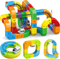Electric Train Set for Kids Ages 3-8 - Modular 3D Flexible Race Track Building Toy with Gravity-Defying 360°