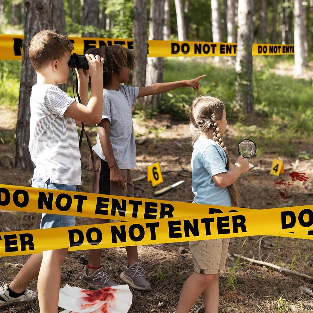 8 Rolls Yellow Caution Do Not Enter Tape 3 Inch x 1000 Feet Safety Warning Tapes Waterproof Barricade Tapes Resistant