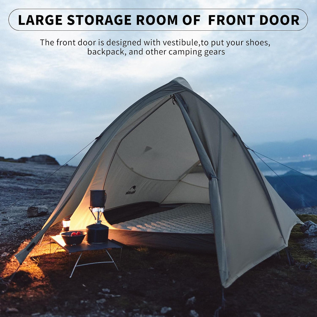 Cloud Up 1 Person Tent, Lightweight Backpacking Tents for One Man, Waterproof Ultralight One Person Tent for Camping
