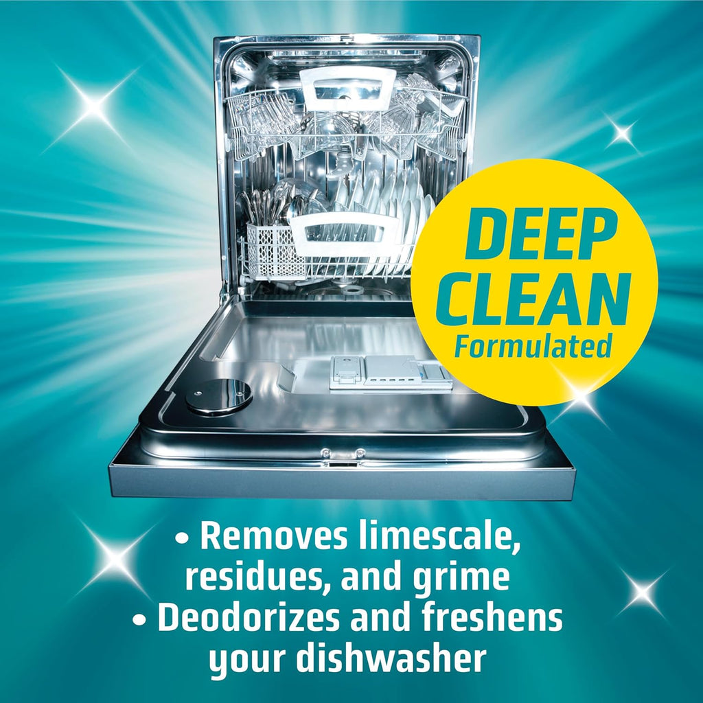 Dishwasher Cleaner And Deodorizer 24 Pack - 1 Year Supply Deep Clean Dishwasher Cleaner Tablets, Septic Safe