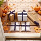Halloween Packaging Tape for Boxes Purple Striped Party Decor