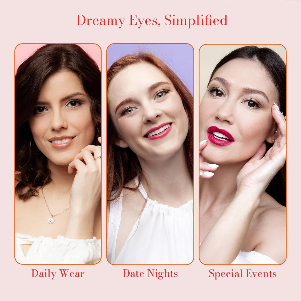 Bundle Pack of Volumizing and Lengthening Onyx Black Mascara, Automatic Eyeliner & Highly Pigmented 5 Shades Eye