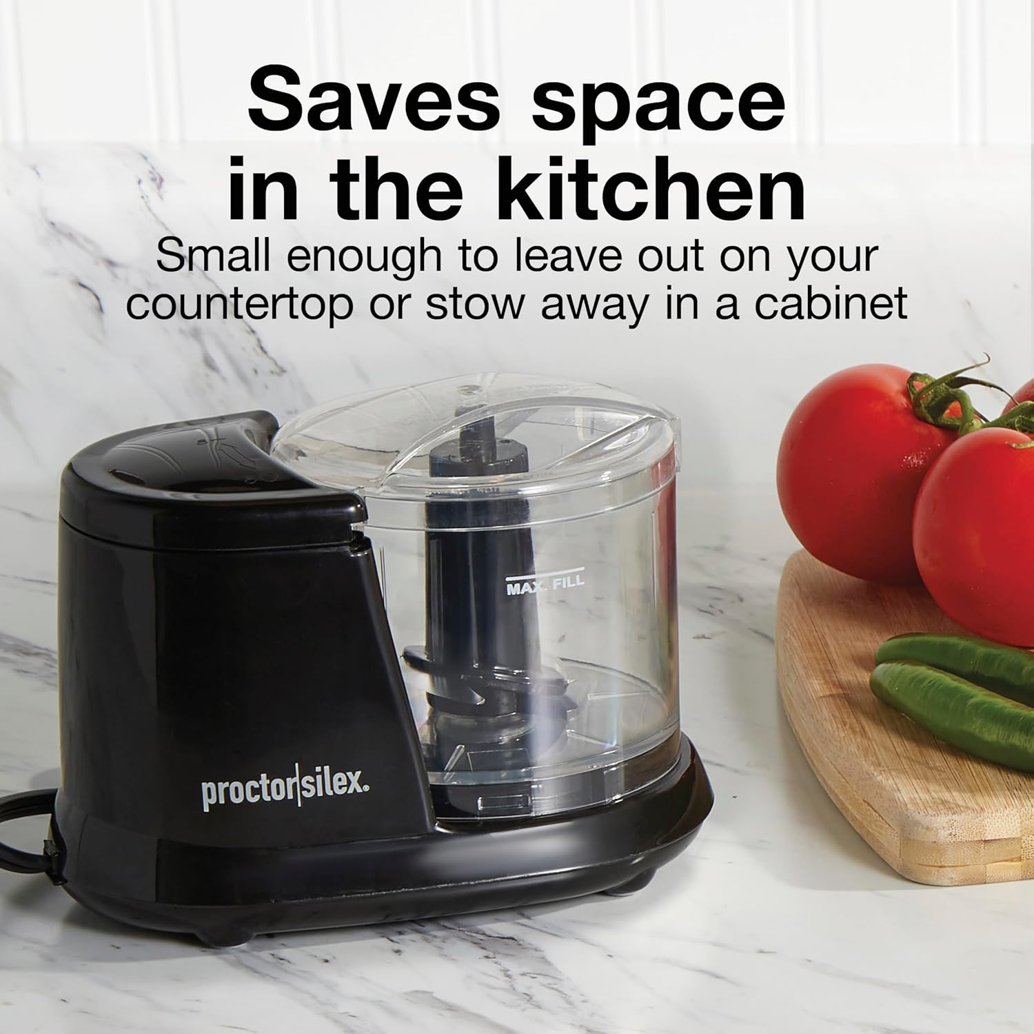 Durable Electric Vegetable Chopper & Mini Food Processor | 1.5 Cup Bowl | Pulse Speed Control For Chopping, Puree &