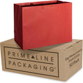 Large Red Gift Bags with Handles, 16x6x12 in, 50 Pack