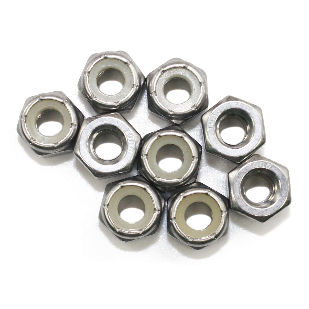 Fullerkreg 1/4-20 Nylon Insert Hex Lock Nuts, 50Pcs