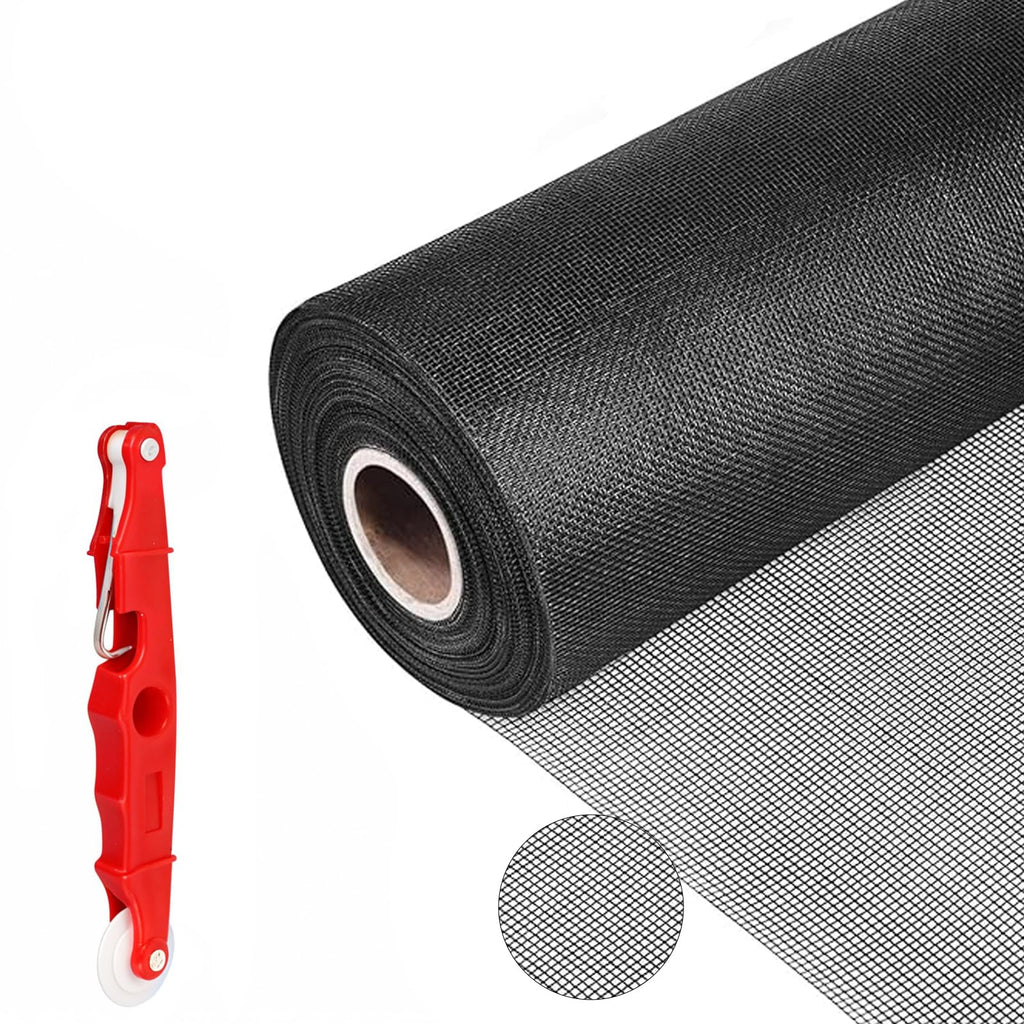 Fiberglass Window Screen Mesh Roll - 48 inch x 100 feet