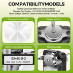 2 Pack Bathroom Fan Motor Replacement for Nu-Tone B-roan Exhaust Fan Motor