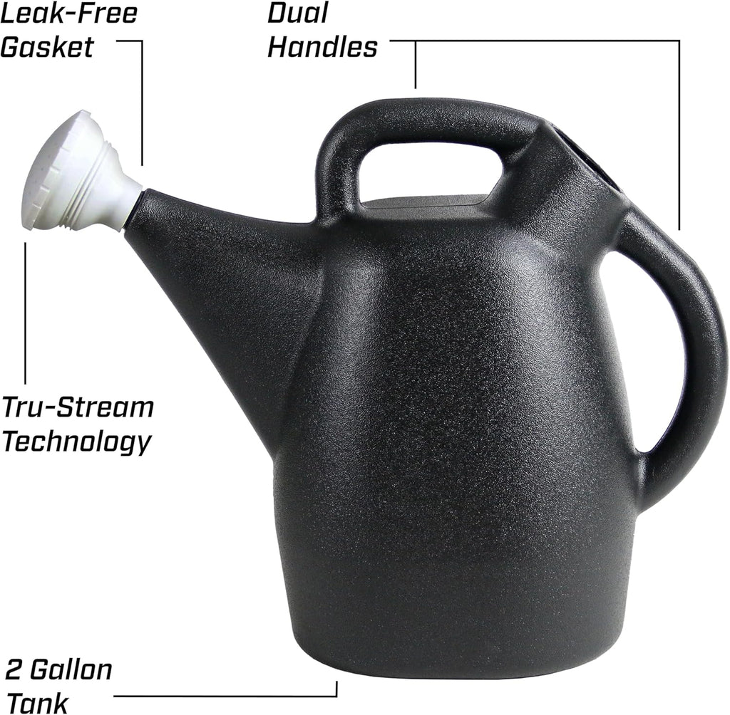 Chapin 47998: 2 Gallon Watering Can for Indoor & Outdoor Plants, 100% Recycled Plastic with Removable Nozzle