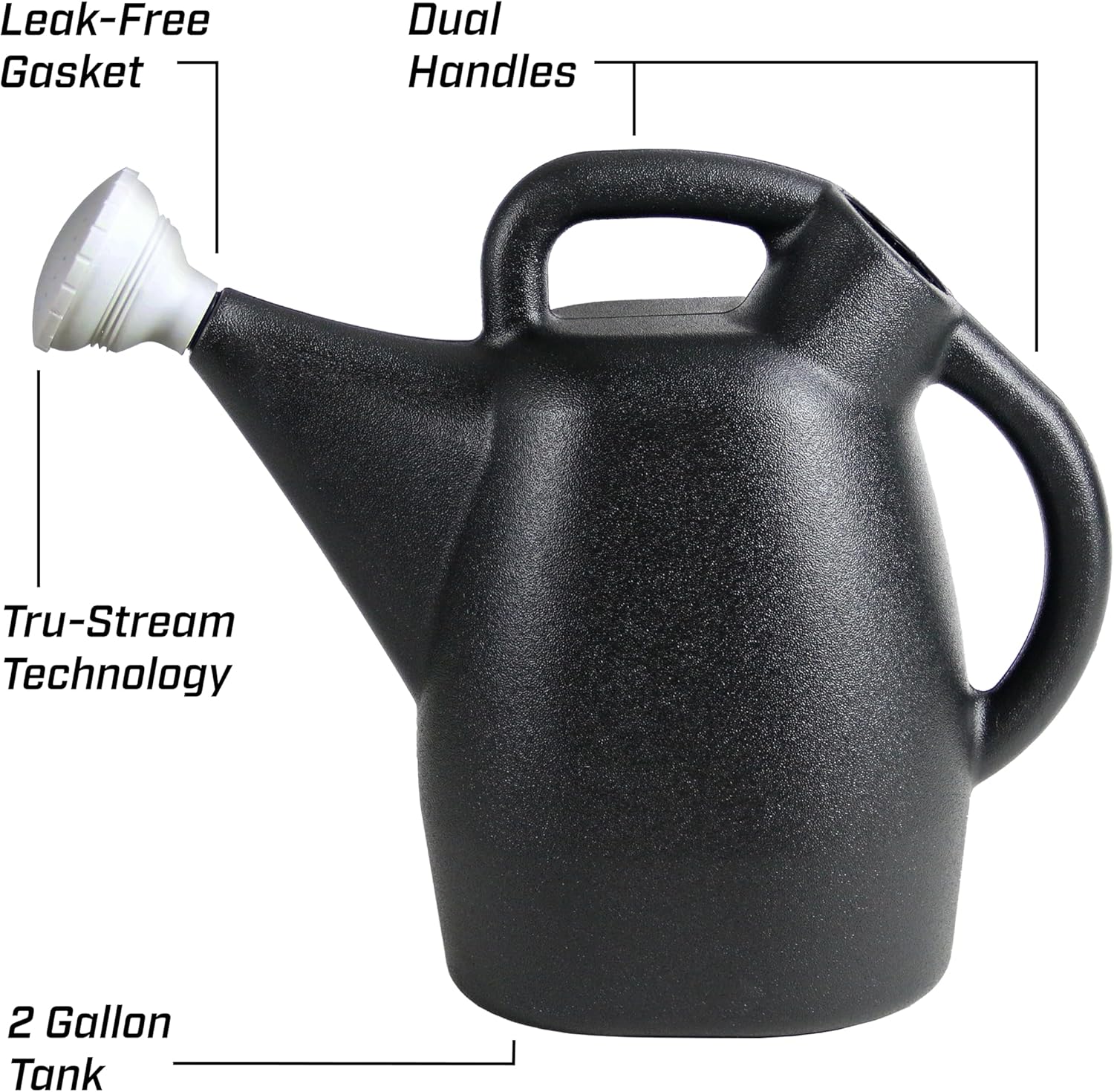 Chapin 47998: 2 Gallon Watering Can for Indoor & Outdoor Plants, 100% Recycled Plastic with Removable Nozzle