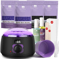 Waxing Kit for Women, Hard Wax Warmer, Brazilian Bikini Face Body | 51 Items, Digital Fast Heating, Legs Underarms