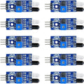 10Pcs IR 3 Wire Flame Detection Sensors Module IR Flame Detector Obstacle Avoidance Robotics Obstacle Avoidance