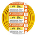 Solid Indoor 12/2 W/G NMB Cable 50ft, Electrical Wire, Yellow | 50FT NMB Cable 12 Gauge Wire 2 Conductors 600V Bare