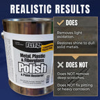 Metal Polish Paste for Chrome, Stainless Steel, & Aluminum (1 Gallon)