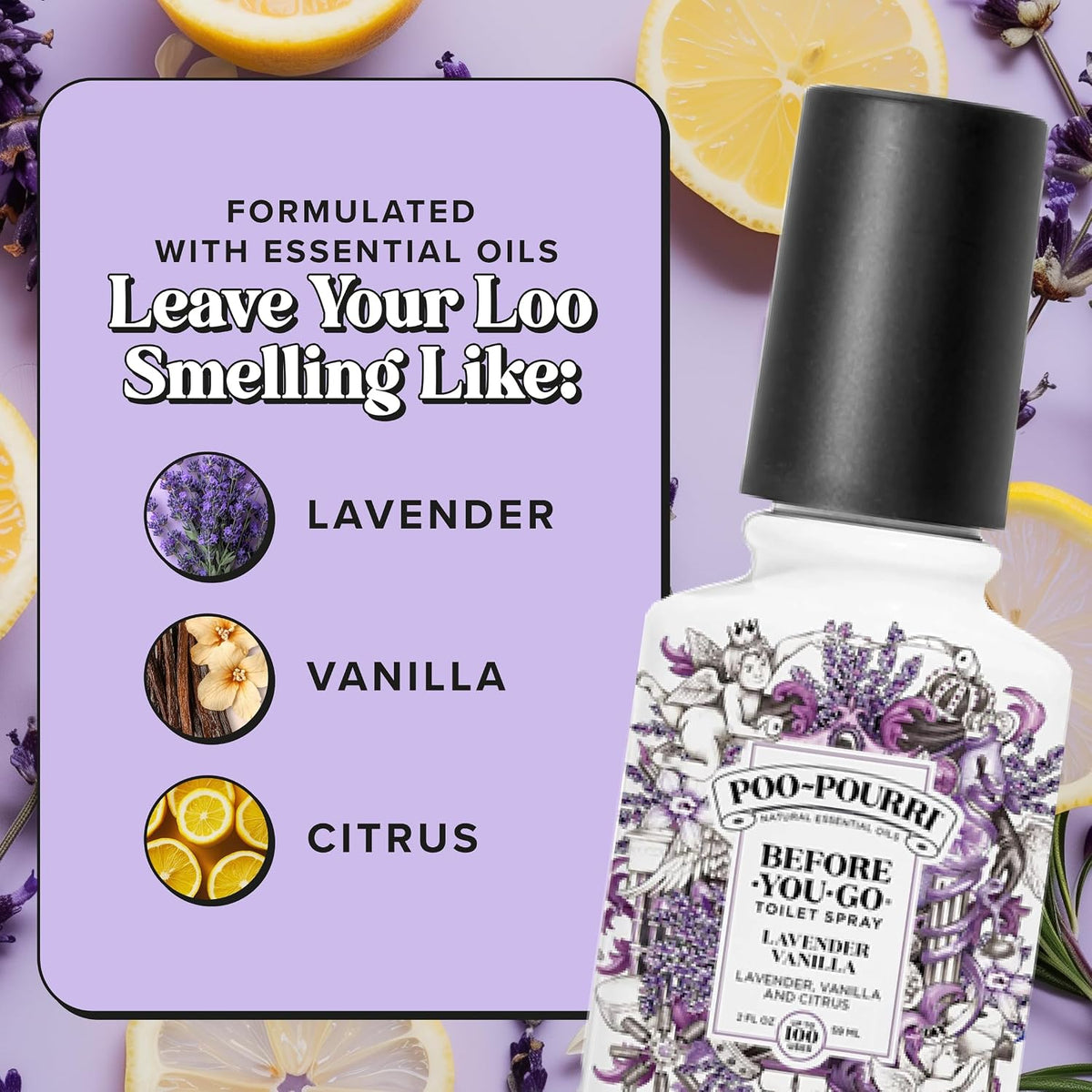 Before-You-Go Toilet Spray, Lavender Vanilla, 2 Fl Oz