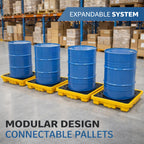 Spill Containment Pallet for 55-Gallon Drum, 11-Gallon Sump