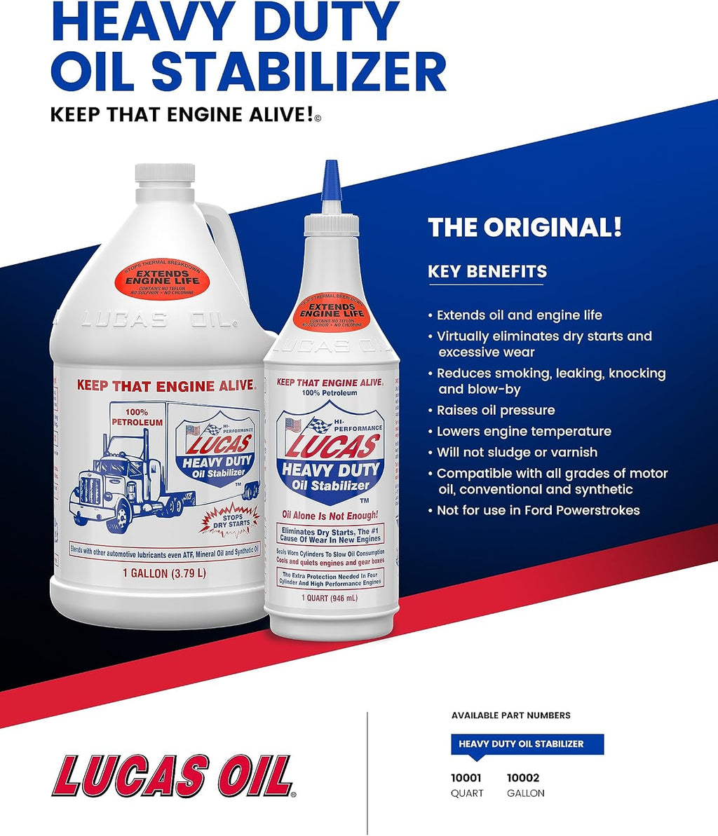 Lucas Oil 10001 Heavy Duty Oil Stabilizer - 1 Quart