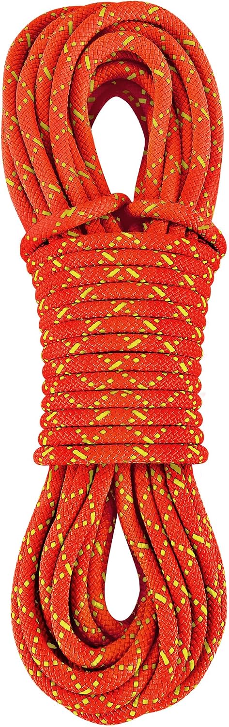 8mm Accessory Cord Prusik Cord (5/16in) 10M(32ft) Rock Climbing Accessories CE/UIAA Double Braid Pre Cut Nylon Cord