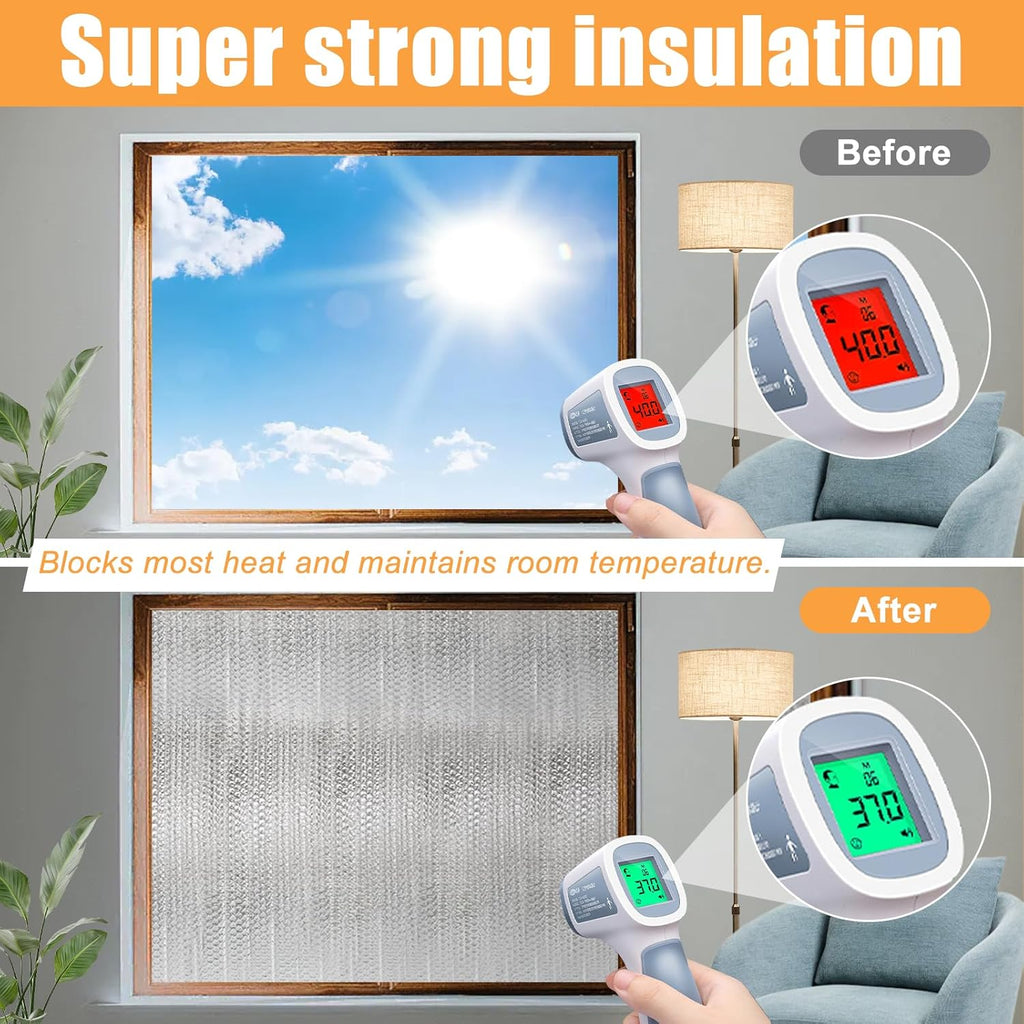 Garage Door Insulation Kit, 8 Pcs 48 x 24 Inch Reflective Aluminum Panels