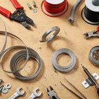 LEIFIDE Silver 3 Rolls Tinned Copper Braid Cable Shielding Sleeve