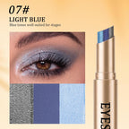 3 Color Matte Gradient Glitter Eyeshadow Stick Cream Shimmer Eye Shadow, 07